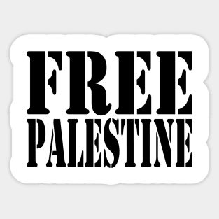 Free Palestine Sticker